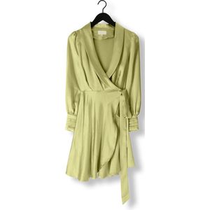Notre-V Dames Mini Jurk Nv-doris Satin Dress Groen - Maat XL