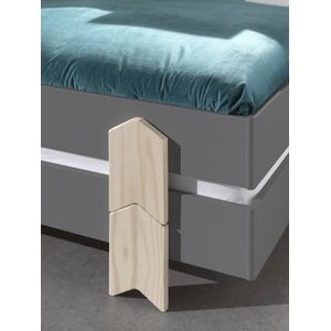 LUCEVI - Modulo Pijl Stapelbare bedden - 2 stuks - Grijs - 90x200 cm