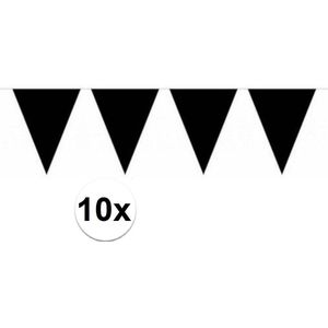 Slinger Vlaggenlijn Zwart 100 Meter Verjaardag Slinger Voor Binnen En Buiten