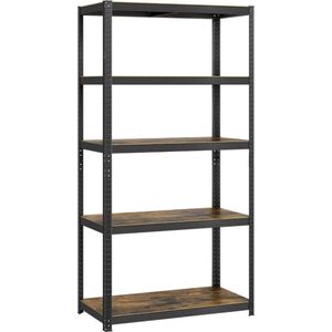 MIRA Home - Opbergkast - boekenkast - Bruin - metaal - 50x100x200