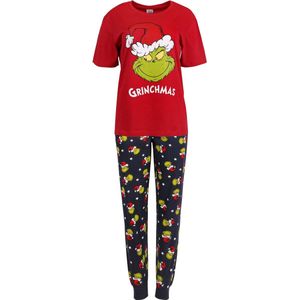 De Grinch Kerstmannenpyjama voor heren, pyjamaset met lange broek