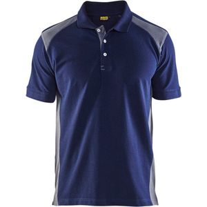 Blaklader Poloshirt piqué 3324-1050 - Zwart/Medium grijs - 4XL