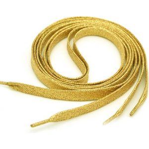 1 paar goudkleurige lange glitter veters - 110 cm