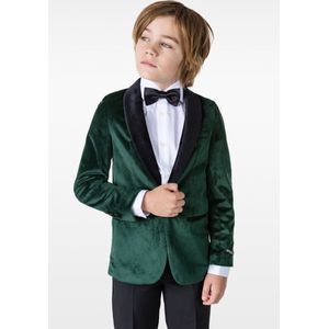 OppoSuits Deluxe Dinner Jacket - Rich Green - Kids Blazer - Colbert - Groen - Maat 8 Jaar