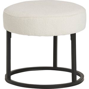 Poef Lola Ø45 cm - Alpine ivory | Meubelplaats
