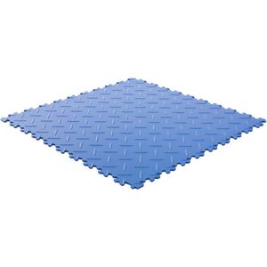 Rubbermagazijn | PVC kliktegel diamant | Blauw | 50x50cm | Dikte 4mm | winkel | showroom | garage | prijs per stuk