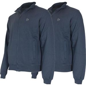 2-Pack Donnay - Sweater zonder capuchon (Bryan) - Sportvest - Heren - Navy (010) - maat S