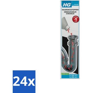HG - Haarontstopper - Eenvoudig & Effectief Gebruik - 450 ml - Voordeelverpakking - 24 stuks