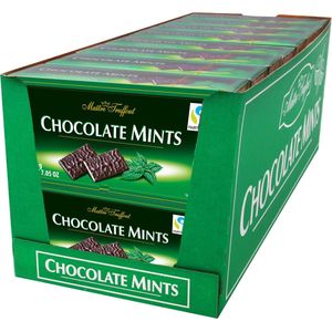 Chocolate Mints - pure chocolade gevult met mint creme 200g - Doos 16 stuks