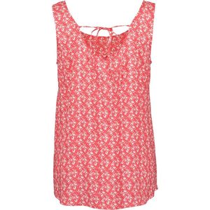 Blue Seven dames top - blouse dames mouwloos - rood/wit print - 180198 - maat 36