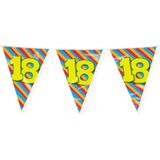 Paperdreams Slinger - Verjaardag 18 jaar thema Vlaggetjes - feestversiering - 10m - dubbelzijdig