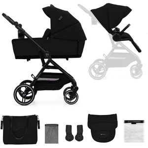 Kinderkraft YOXI - Kinderwagen 2in1 tot 27 kg - Vele verstelmogelijkheden - Zwart