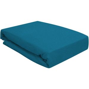 Hoeslaken voor waterbed boxspringbed of grote maten 180x200-200x220 cm - hoge kwaliteit 190 gr/m² - breed kleurenassortiment (Petrol blauw/Petrol Blue)