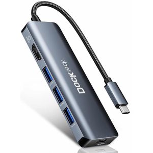 8K HDMI 5-in-1 USB C Dock met 100W PD voor MacBook Pro - 8K 30Hz/4K 120Hz/4K 60Hz HDMI - 3 x USB 3.0 - iPad Pro - Surface Pro 8 - XPS 13
