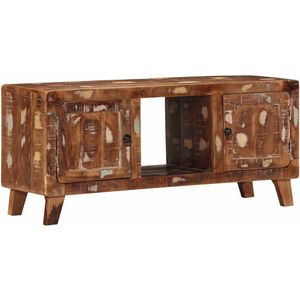 vidaXL - Tv-meubel - 105x46x32 - cm - massief - gerecycled - hout