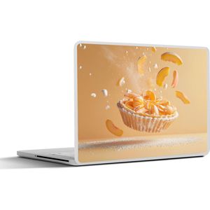 Laptop sticker - 12.3 inch - Peach - Eten - Taart - Oranje - 30x22cm - Laptopstickers - Laptop skin - Cover