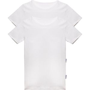 Claesen's® - Jongens T Shirt 2-pack Wit - White - 100% Katoen