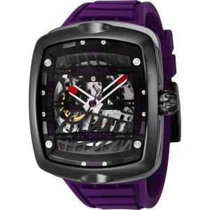 Invicta S1 Rally - Diablo 44041 Heren Horloge - Waterdicht - Analoog - Automatisch Uurwerk - Roestvrij Staal met zwarte Wijzerplaat - 44mm