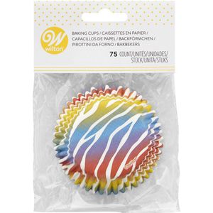 Wilton Cupcake Vormpjes - Muffinvorm - Zebra - 75 Stuks