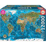 Educa puzzel - Wonderen  van de wereld - 12000 stukjes