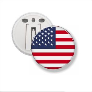 Button Met Clip 58 MM - Vlag USA