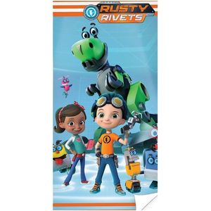 Nickelodeon-Rusty Rivets-badlaken-70x140-100% katoen-grote print