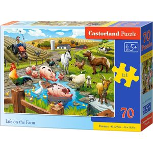 Castorland - Life on the Farm - Vloerpuzzel - Multicolor - 70 Stukjes