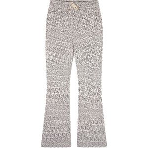 NoBell zomer broek meisjes - ivoor wit - jersey rib, AOP - Sady