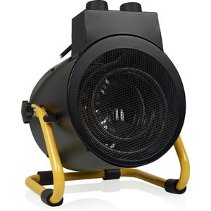 Tristar KA-5061 Industriële Kachel - 3000 Watt, 3 Standen, Regelbare Thermostaat, IPX4 Spatwaterdicht - Zwart/Geel