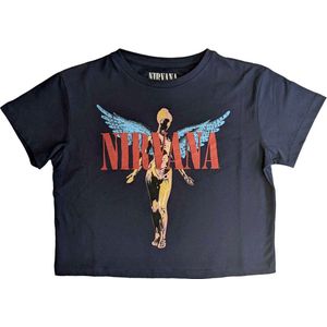 Nirvana - Angelic Crop top - 2XL - Blauw