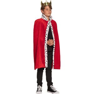 Boland - Koningsmantel kind rood - Kinderen - Koning - Prinsen en Prinsessen- Middeleeuwen