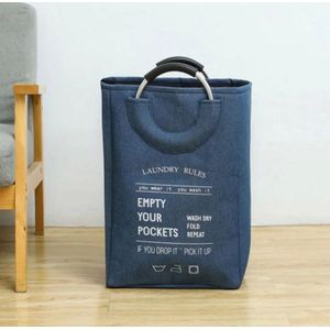 Wasmand van Jute - Opvouwbare Opbergzak met Aluminium Handvat - Thuis Kleding Organisator