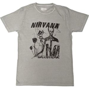 Nirvana - Incesticide Stacked Logo Heren T-shirt - M - Groen
