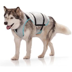 Suitical dry cooling vest hond  zilver l 60-85x65-85 cm