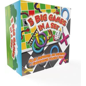 Traditional Garden Games - 5 Big Games in One Set - Spelpakket voor buitenspelen: 5 leuke spelen in 1 set - Geschikt vanaf 3 Jaar