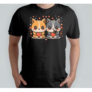 Bonnie & Clyde - T Shirt - Cats - Gift - Cadeau - CatLovers - Meow - KittyLove - Katten - Kattenliefhebbers - Katjesliefde - Prrrfect