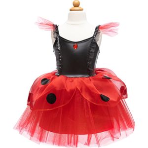Great Pretenders Verkleedkledij Lieveheersbeestjes jurk met hoofdband - Rood
