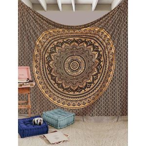 Tapestry Queen Ombre Gift Hippie Wandtapijten Mandala Boheemse ingewikkelde Indiase sprei 92 x 82 inch