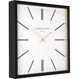 Thomas Kent - Vierkante Klok Smithfield S - 40cm - Zwart