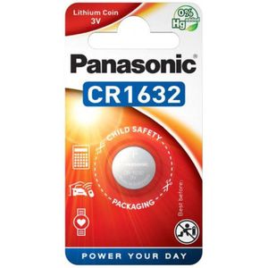 Panasonic CR1632 Lithium Knoopcel 3V batterij 120 stuks (120 blisters van 1)