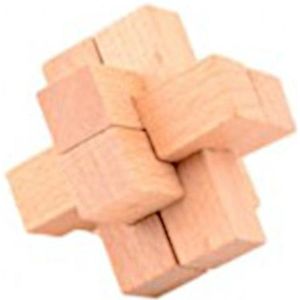 puzzel hersenkraker 4,5 cm hout blank (G)