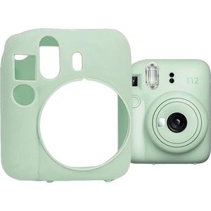 YONO Siliconen Hoesje geschikt voor Fujifilm Instax Mini 12 - Skin Case - Mint Groen