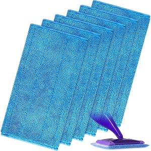 6 Verwisselbare Microvezel Moppads - Wasbaar en Herbruikbaar Dweildoek voor Swiffer