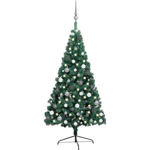 vidaXL-Kunstkerstboom-met-verlichting-en-kerstballen-half-240-cm-groen