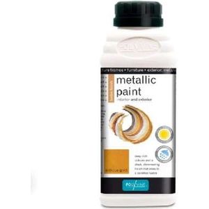 Polyvine Metallic verf bleekgoud 1 liter