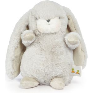 Bunnies By The Bay Tiny Nibble - Knuffeldier - Geborduurde details - Konijn - Polyester - S - 20 cm - Grijs