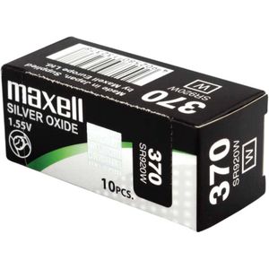 MAXELL 370 - SR920W - Zilveroxide Knoopcel - horlogebatterij - 10 (tien) stuks