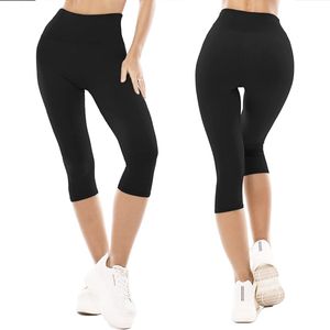 VOLQU® Sportlegging dames - TAY Series - Legging dames - Maat XXL - Sportbroek dames - Premium Katoen Legging - Yoga Legging - Zwart