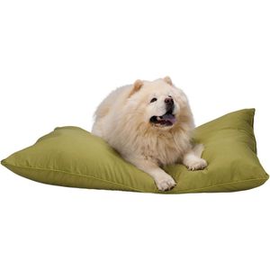 maxxpro Hondenmand - Hondenkussen 120 x 80 cm - Hondenbed - Kussen Hond met Rits - Polyester en Microvezel - Groen