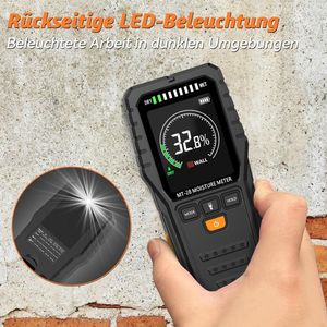 Vochtmeter - detector voor muren, nauwkeurige niet-destructieve vochtmeting